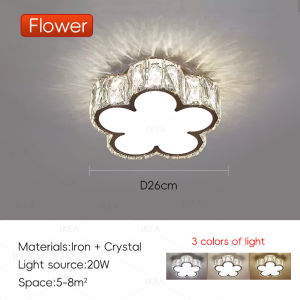 Master Bedroom Crystal Ceiling Lamp Nordic Living Room Dining Room Chandelier Luxury Simple Light