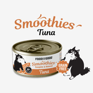 Food For The Good Smoothies Cat Cans 80g - 6 Complete & Balanced Pate Recipes w 98% Meat Protein