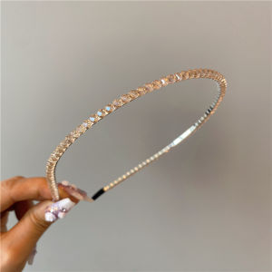 Bando Impor Rhinestone Korea dengan Aksen Kristal Permata Korean Wedding Crystal Headband BOP002