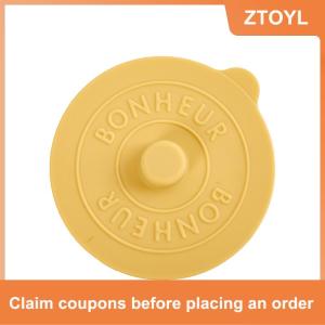 【ZTOYL】 1pcs phổ Silicone Glass cup Bìa niêm phong nắp bảo vệ nhiệt độ bảo quản cho cà phê Sữa cup với lồi xử lý