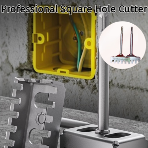 Professional Square Hole Cutter Punching Tool For Electrical Box Ergonomic Design Square Socket Puncher Installation Home Decoration