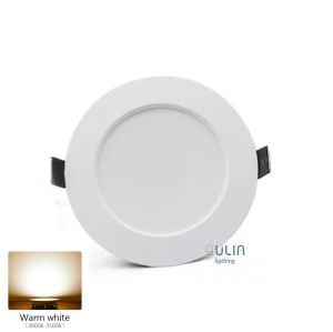 Lampu Downlight LED 3 Warna 6w Kuning Biru Ungu Putih Natural Kuning Inbow 6Watt Kaca 6 Watt Plapon