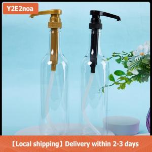 【Local shipping】 Chai đựng si-rô cà phê trong suốt 750ml bình chiết có vòi bơm chai bóp đựng sữa lọ đựng mật ong