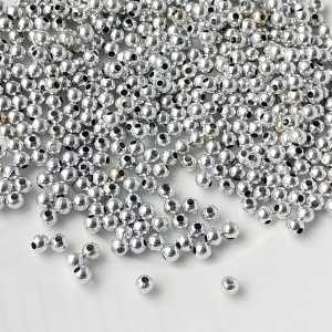 mutiara beads mutiara metalik biasa Ukuran 4mm per 10 gram