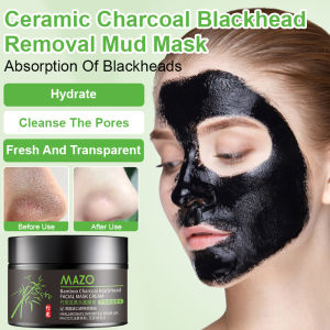 【Beli 1 gratis 1】Masker Komedo Ampuh/Masker Arang Bambu 120g/Masker Penghilang Komedo/Penghilang komedo Masker/Masker Deep Cleansing/Masker Wajah/Bamboo Charcoal Blackhead Remover Mask/masker jerawat masker skintific