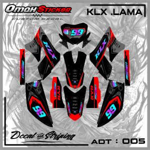 DECAL KAWASAKI KLX LAMA FULL BODY - BOLEH REQUES NAMA DAN NOMOR.ADT.005