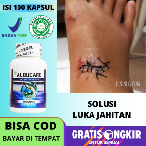 Obat Bekas Luka Jahitan Luka Jaitan Agar Cepat Kering Suplemen Untuk Luka Jahitan Operasi Menghilangkan Bekas Jahitan Pasca Oprasi Caesar Usus Buntu Gagal Ginjal Wasir Ambeien Hilangkan Keloid Pada Luka Jahitan Di Perut Kepala - Albucare 100 Kapsul