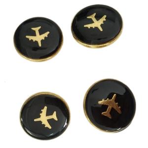 4 Pcs Uniform Buttons for Airline Employees Craft Buttons Airport Jackets Pants Buttons Sewing Buttons Easy to Use