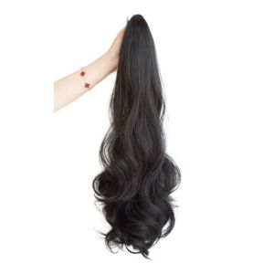 NBANLIKE Korean Style Long Wavy Ponytail Heat Resistant Synthetic Claw Clip Ponytail Fasion Curly Pony Tail Hairpiece Women/Girls