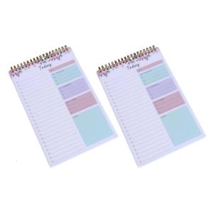 Xoắn ốc notepads kế hoạch hàng tuần kế hoạch hàng ngày kế hoạch Pads tổ chức cá nhân Sổ danh sách ghi nhớ máy tính xách tay Quản lý máy tính xách tay