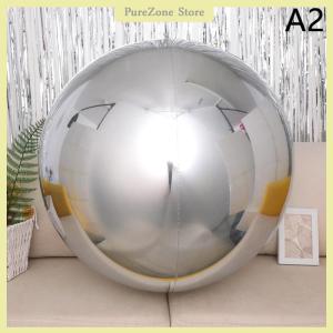[PureZone] 4D Sphere 32 Inch Metal Mirror Effect Decorative Balloon For Celebrations And Party Decorations Filling With Helium Can Float