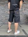 TPPJEANS Short's Street Denim กางเกงยีนส์ขาสั้นสตรีทชาย ทรงขาใหญ่ สีดำยีนส์เข้ม เป้าซิป ทรงสวยผ้าใส่สบาย Size 26-36 รับชำระปลายทาง. 