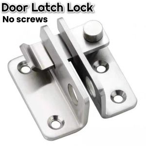 Stainless Steel Safety Hasp Door Lock for Bathroom Bedroom Door Catch Latch