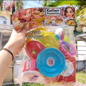 Mainan Anak Terbaru Cooking Set Kemasan Kantong Murah KS 09 | Mainan Masakan Kompor 1 Tungku Dan Ada Rice Cooker | Mainan Masakan Peraabotan Rumah Tanggga Lengkap Mainan Anak Dapur Masak Masakan Murah Meriah