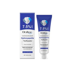 【𝟳-𝗗𝗮𝘆 𝗪𝗵𝗶𝘁𝗲𝗻𝗶𝗻𝗴 𝗧𝗲𝗲𝘁𝗵】7.5% Nano-hydroxyapatite Repair Toothpaste Fluoride-free Low-foam Easy-to-rinse Toothpaste Anti-caries Strengthening Toothpaste Enamel Repair Toothpaste