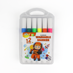 Bộ Bút Màu Vẽ Washable Marker 12/24 Màu STAKIDS SK-MP012W / SK-MP024W Màu Sắc Tươi Sáng Có Thể Rửa Trôi