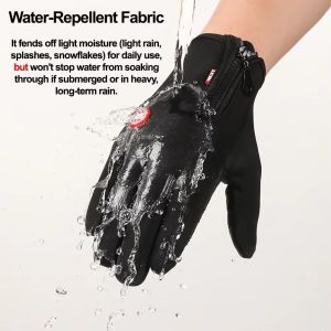 NEXTYOO Warm Winter Gloves Windproof Touchscreen Cycling Gloves Fashion Non-slip Outdoor Sports Gloves for Men Women