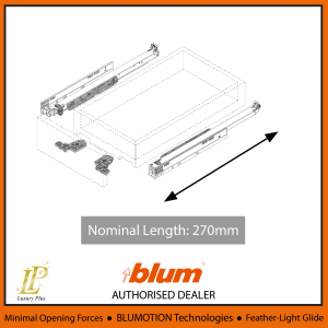 BLUM Drawer Runner Systems MOVENTO Full Extension (Full Set)