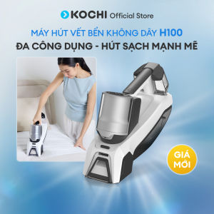 Máy Giặt Vết Bẩn Cầm Tay KOCHI H100 - Không Dây Lực Hút 8000Pa - Phun Nước Chải & Hút Khô - Làm Sạch Vết Bẩn Trên Thảm Sofa Nệm Vải - Nhẹ Chỉ 1.8Kg - Pin 2000mAh Dùng 40 Phút - Sạc Type C - Tiện Lợi Đa Công Dụng