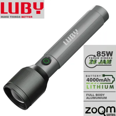 Luby L-AL8006 LED Zoom Series 85W 4000mAh dengan Baterai Lithium dan Charger USB Type C Tahan Lama