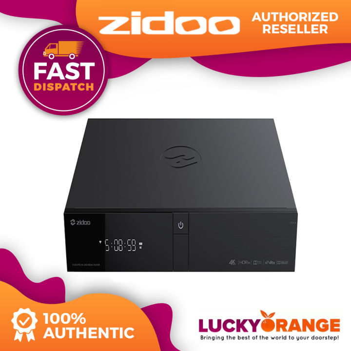 Zidoo Z1000 Pro – Lettore Multimediale 4K UHD Con Android 9, HDD Interno E Display LED – Nero