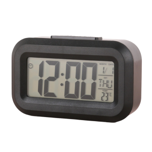 CRUSHES LCD Display Digital Alarm Clock Led Light Temperature Display LED Digital Clock Portable Battery Operated Bedside Table Clock Home Decor