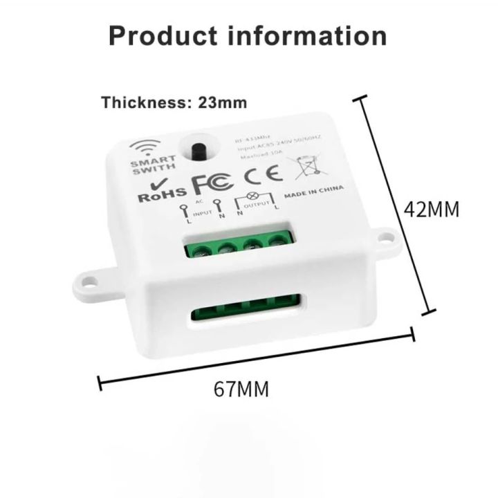 Công tắc dán tường không dây Tuya SmartLife cho cầu thang, hành lang ...