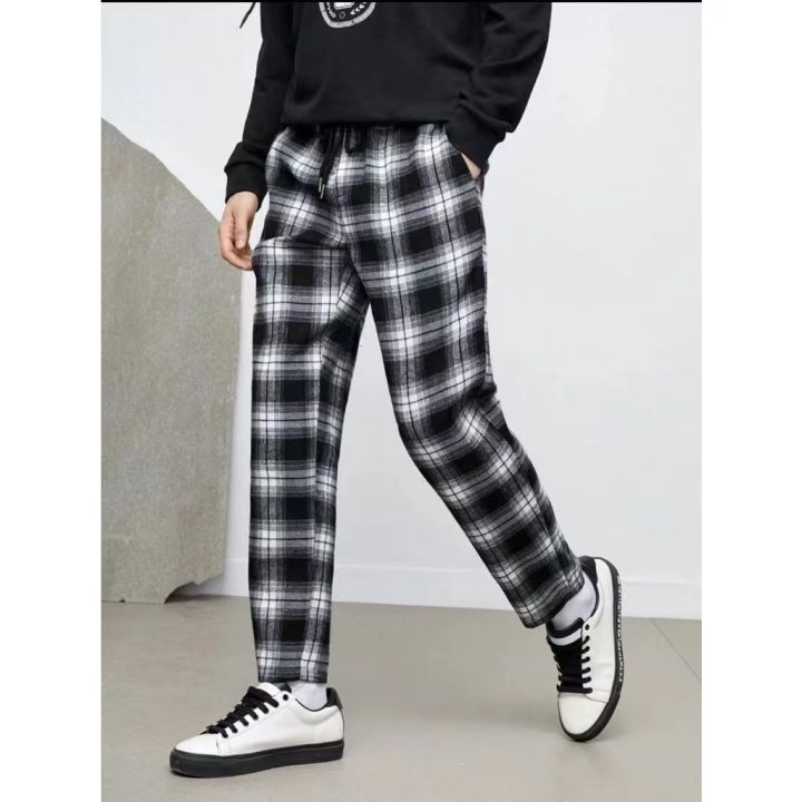 Mens Grey Checkered Pants | Buy Checked Pants | La Haute – la haute couture-hanic.com.vn