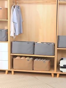 [SG Stock] Foldable Clothes Organizer/Large Capacity  Fabric Clothes Storage Box /Wardrobe Drawer Clothes Pants Storage