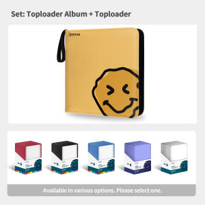 Blueberry Side-Load Design Toploader Binder Album Set Black Binder Card Trading Cards 240Pocket Leather Lomo Card Photocard BERYFAM