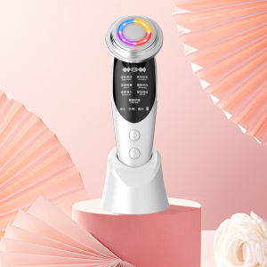 AmazeFan EMS Facial Massager LED Light Therapy Sonic Vibration Wrinkle Removal Skin Firming Whitening Heating Skin Care Beauty Instrument
