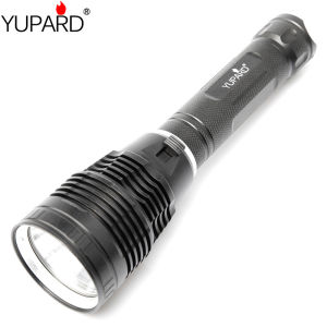 YUPARD ยี่ห้อที่มีประสิทธิภาพไฟฉาย LED XHP70.2 LED ยุทธวิธีกันน้ำโคมไฟอัลตร้าตั้งแคมป์กลางแจ้งไฟฉายดำน้ำไฟฉาย (2ชิ้น26650 + Chrager จะรวม)