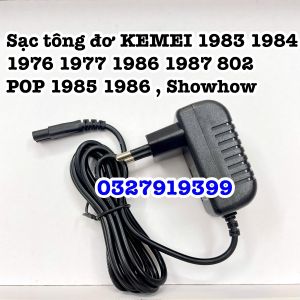 KEMEI Sạc Tông Đơ 1977 1976 1983 1984 1987 1986 5V-1000mA Vừa Tông Kemei Bestbomg Suker Pop Chất Lượng Cao