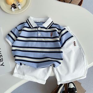 DIIMUU Fashion Kids Clothing Sets Summer Boy Casual Outfits Short Sleeves Tees+Shorts Suits For 1-4 Years