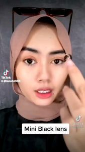 คอนแทคเลนส์ รุ่น Mini Nudy สีดำ/Black มีค่าสายตา (0.00)-(-6.00)