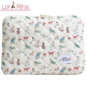 กระเป๋าแล็ปท็อปนุ่มเก๋ไก๋สำหรับผู้หญิงดีไซน์ผ้านวมขนาด15นิ้วปรับได้สายคล้องไหล่สำหรับใช้งานได้หลากหลาย