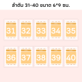 บัตรลำดับคิวเคลือบแข็งใส ลำดับที่ 1-100 บัตรจองคิว ป้ายลำดับที่ บัตรคิว บัตรคิวเคลือบแข็ง Que card. 