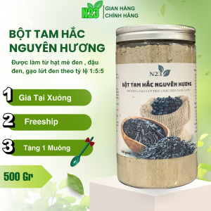Bột Tam Hắc Nguyên Hương N23 – Bột Mè Đen Gạo Lứt Đen Đậu Đen Xanh Lòng | Ngũ Cốc Giảm Cân Đẹp Da Healthy