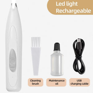 USB Rechargeable Low Noise Electric Pet Hair Trimmer Safe Ceramic Blade Portable Mute Paw Foot Hair Shaver Multicolor Optional Professional Grooming Clipper Easy Operate Precise Trimming Daily Beauty Care Tool For Dogs Cats Pets