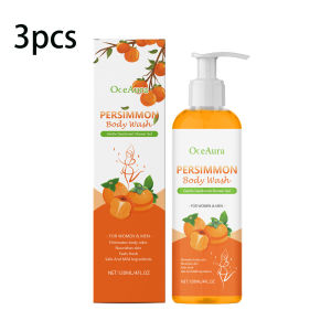 new OCEAURA Persimmon Deodorizing Shower Gel Odor Remover Sweat Stains Body Cleaning Lasting Fragrance Smoothing Nourish Body Wash Free Shipping