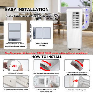 👍🏻👍🏻NERE Portable Air Conditioner 24hr Timer Smart Mode Remote Control Installation-free Fast Cooling Dehumidifier 冷氣機
