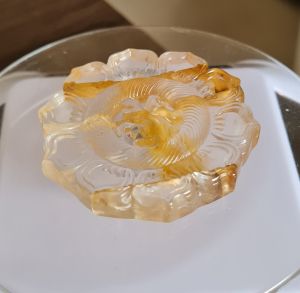 White and Yellow Crystal Flower Display