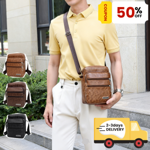 QNQN 【การจัดส่งสินค้า 2-3 วัน】กระเป๋าผู้ชายใหม่ pu หนังความจุขนาดใหญ่กระเป๋าสะพายหลังเทียมธุรกิจลำลองลาดเอียงช่วงกระเป๋าหลายชั้นแฟชั่นกระเป๋าเป้สะพายหลังเดียว