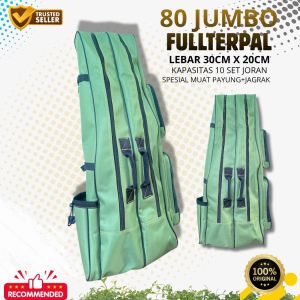 TAS PANCING JUMBO ANTI AIR PANJANG 80CM DARI KAIN TERPAL TRUK BISA MUAT 10 SET JORAN PANCING