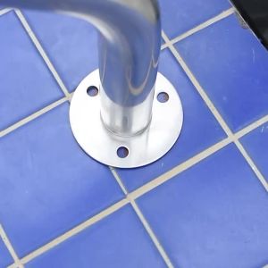 Stainless Steel Swimming Pool Step Ladder with Built-in P Shaped Grab Rail 2/3-step