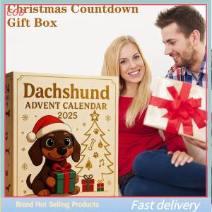 CX💓 ปฏิทินจุติของดัชชุนด์2025 24วันปฏิทินนับถอยหลังวันคริลิคน่ารักดัชชุนด์ตกแต่งต้นไม้วันหยุดสำหรับคนรักสุนัข