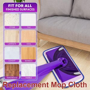 Rapid water absorption Mop Replacement Cloth mop pad Microfiber Applicable scenes Detachable