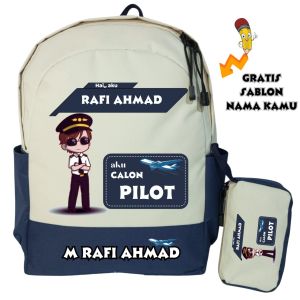 TAS ANAK SD - TK COSTUM ANAK POLISI FREE REQUEST NAMA BERKUALITAS PREMIUM