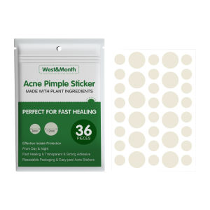 West&Month Hydrocolloid Acne Patch (36PCS) Invisible Makeup Artificial Skin Care Oil Waterproof Concealer Breathable Acne Patch