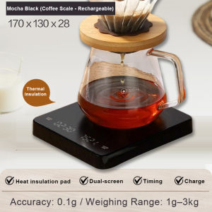 DEKES 3kg/0.1g Coffee Weighing Scale Digital for Food Powered Kitchen Weighing Scale for Baking And Scale